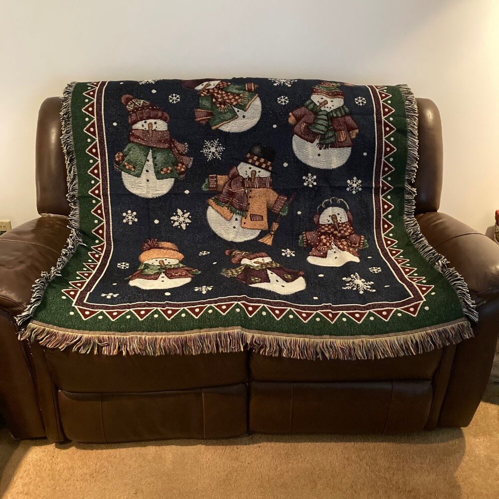 NWOT * Snowman Afghan